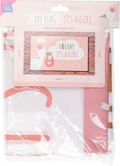 XXL flags - Newborn baby girl