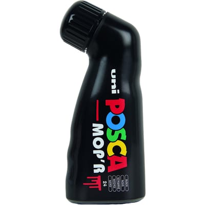 Posca Mop'R Verfmarker XXL 3-19mm Zwart - Super Dikke Verfstift - Acryl Marker - Posca Stiften - Posca Marker - Posca Mop