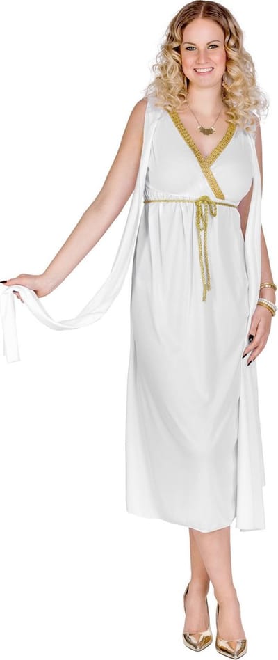dressforfun - vrouwenkostuum Griekse schoonheid Penelope S - verkleedkleding kostuum halloween verkleden feestkleding carnavalskleding carnaval feestkledij partykleding - 300326
