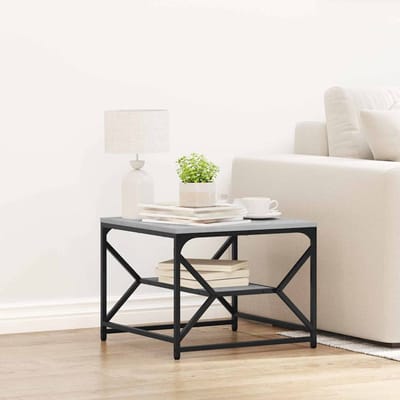 vidaXL - Salontafel - Grijs - Sonoma - 51 - x - 50 - x - 40 - cm
