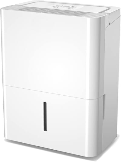 RUX® Luchtontvochtiger en luchtreiniger - Luchtontvochtiger slaapkamer - Luchtontvochtiger - Wit - 25cm x 35cm x 51cm