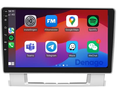 CarPlay autoradio geschikt voor Opel Astra J | 2009 t/m 2016 | Android 13 | 9 inch | Draadloos Apple CarPlay & Android Auto | 2GB + 32GB | QuadCore processor | Denago DNG-A280 | 2025 model | 2009 2010 2011 2012 2013 2014 2015 2016 | Bluetooth & Wifi