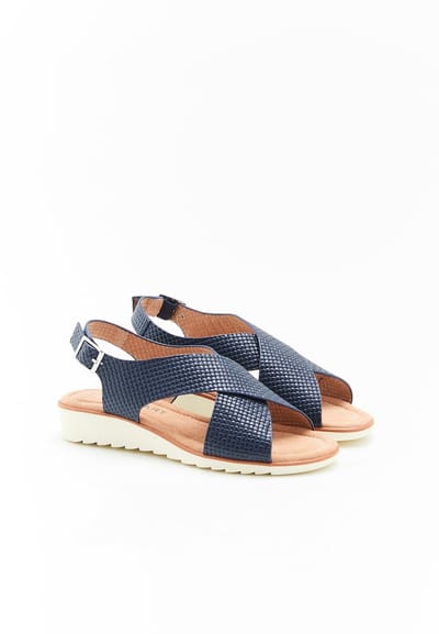 Damart - Amortyl sandalen met gekruiste bandjes - Dames - Blauw - 41