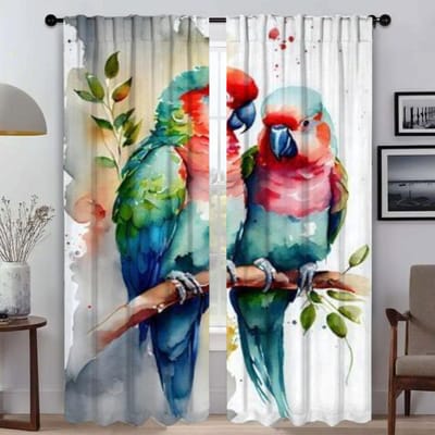 Keukengordijnen voor Camera Kolibrie Vogels Moderne Woonkamer Gordijnen 2 Stuks Scheidingswand Halloween Decoratie Raamgordijn W50xH70cmx2pcs-CL