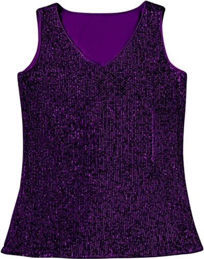 Livano Topje Dames - Kleding - Shirt - Blouse - Kort - Volwassen - Donkerpaars - Maat S