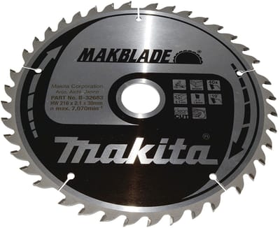 Makita B-32683 Afkortzaagblad Hout | Makblade | 216 x 30 mm | 40-tands