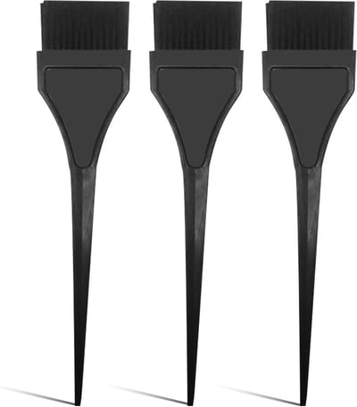 Set van 3 Haarverfkwasten - Kleurborstels en Kam voor Thuisverven en Kappersgebruik, DIY Haarverf Applicator Tools