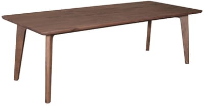 DÉJA Living Eettafel Mitchel - Rechthoek Donkerbruin Hout - 240x100x76cm
