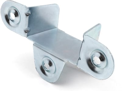 Dailygoods - Bedsokkels - Meubelverbinder - Verwerkt voor eenpersoonsbedden en tweepersoonsbedden - Verzinkt staal - Geschikt voor sokkeldikte 35 mm -...