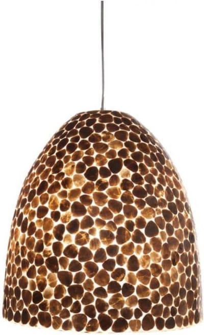 Handmade Design woonkamer slaapkamer Hanglamp Bell Turtle gold capiz schelp 45 cm