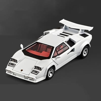 1:32 Countach Lp5000S Legering Sportwagen Model Diecast Metaal Baanrace Auto Voertuigen Model Simulatie Geluid Licht Kinderen Speelgoed Cadeau