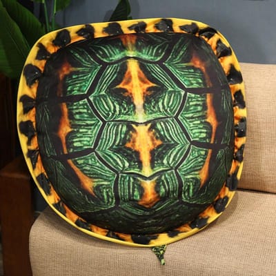 1 Stuk 100Cm Simulatie Schildpad Schild Pluche Speelgoed Creatieve Schildpad Poppen Kunnen Afgenomen Gevuld Zacht Dier Kussen Cosplay Spel Cadeau groen