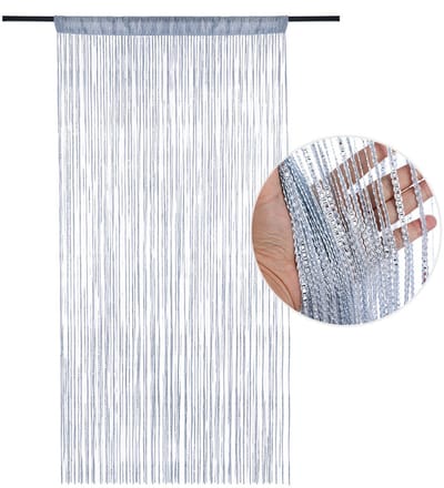 Gordijn voor raamdecoratie, kamerverdeler, enkel gordijn voor raam, 90x200cm