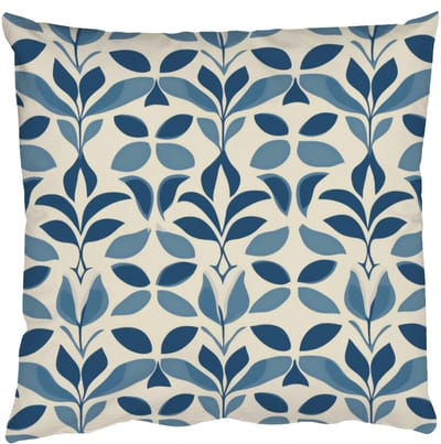Sierkussens - Kussentjes Woonkamer - 40x40 cm - Flora - Modern - Blauw