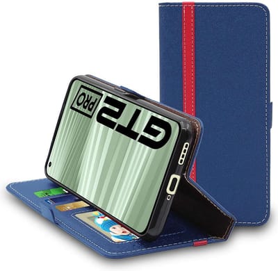 ebestStar - Hoes geschikt voor Realme GT 2 Pro 5G, Wallet Etui, Book case hoesje, Donkerblauw, Rood