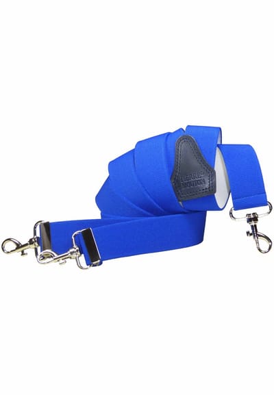 Pierre Mouton - Bretel - Volwassenen - Heren - Sterk met Haken - Cobalt Blauw - 120cm - 35mm - M - L