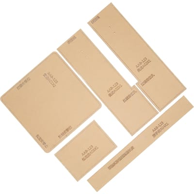Acrylsjabloon voor Tassen Maken Leerpatroon Stencil Leerbewerking Handwerk DIY Gereedschap beige