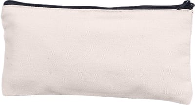 DIY Blanco Canvas Etui – Pennenzak of Make-up Tasje met Rits – 20×11 cm – Geschikt om te Versieren & Beschilderen