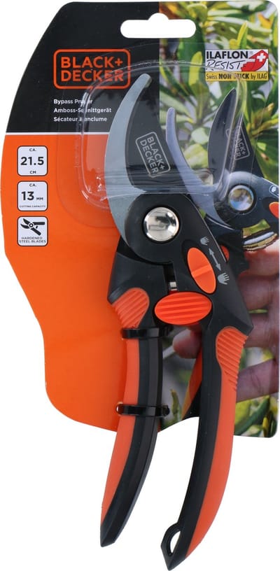 BLACK+DECKER Snoeischaar 13 MM - Takkenschaar Ergonomische Handgreep – Zwart