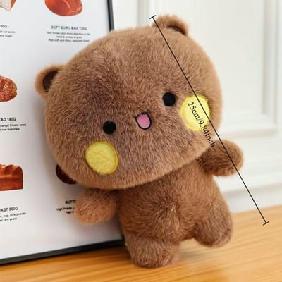 Peluche Bubu et Dudu Jouet Mignon Panda Yier Peluches Kawaii Poupées Douces Oreillers Collection Peluches Ornements Cadeaux de Noël beige
