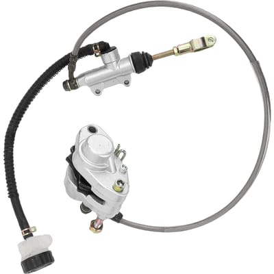 ATV Hoofdcilinder Remklauw Assemblage met Olieleiding Metaal Verbeterde Stabiliteit Betere Controle gray