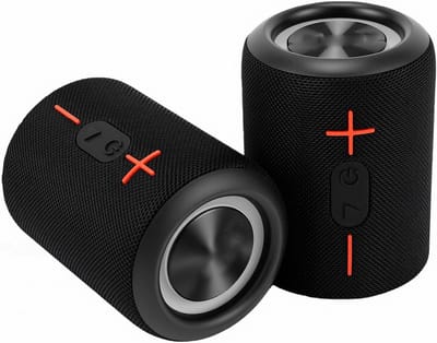 Gesplitste Luidspreker - Draadloos Dubbel Systeem - Feest Geluid - IPX6 Waterdicht - 24 Uur Speeltijd - Zwart