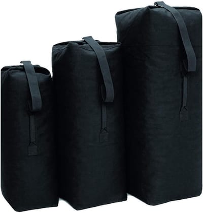 Plunjezak - Zeebag Dufflebag - Reizen Opslag - Versterkte Kraag - Eén Maat - Zwart