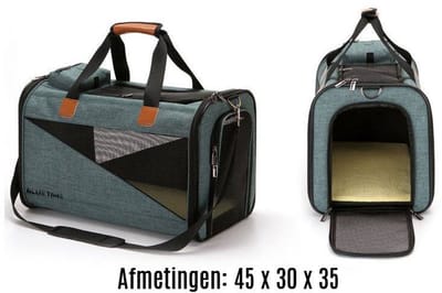 BlueTime ® - Hondentas - Kattentas - Draagtas Hond - Draagtas Kat - Transporttas Hond - Transporttas Kat - Reistas Hond - Reistas Kat - Draagzak Hond - Draagzak Kat - Pet Carrier - Dog Carrier - Cat Carrier - Pet Travel Carrier - Katten Reismand