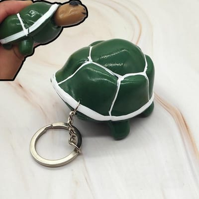 Pop-up schildpad knijpspeelgoed, duwbaar, ADHD, ADD, OCD, stressverlichtend, sleutelhanger, fidget toys, grappige stressbal voor kinderen en volwassenen, juguetes