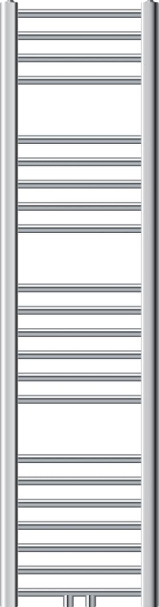 Badkamer radiator middenaansluiting 300x1400 mm chroom recht incl. montagemateriaal LuxeBath