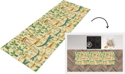 Keukenloper - Loper keuken - Dieren - Design - Afrika - Abstract - 150x50 cm - Keukenloper vinyl