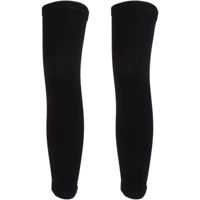 Kniebeschermers Polyestervezel Ademend Warm Houden Elastische Kniebrace voor de Winter black