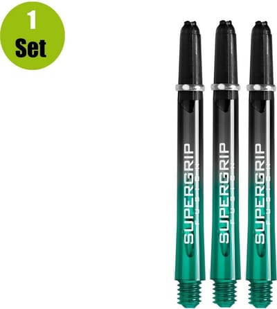 Harrows Supergrip Fusion X DartShafts - Jade - Medium - (1 Set)