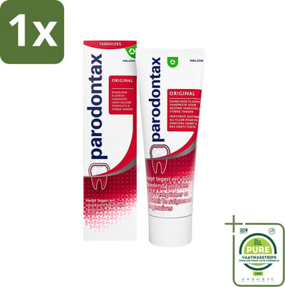 1 x Parodontax - Tandpasta - Original - Versterkt Tandvlees & Verwijdert Tandplak - 75 ml - Tandpasta - Bloedend Tandvlees - Tandplak - Tandvleesontsteking - Fluoride