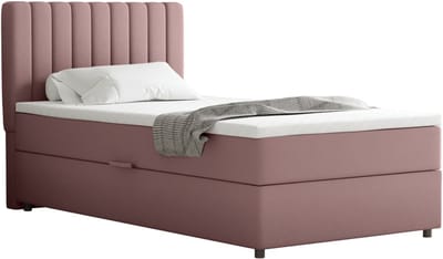 Boxspring Everest 100 x 200 cm tweepersoons met hoogwaardige Bonell-matras en topper