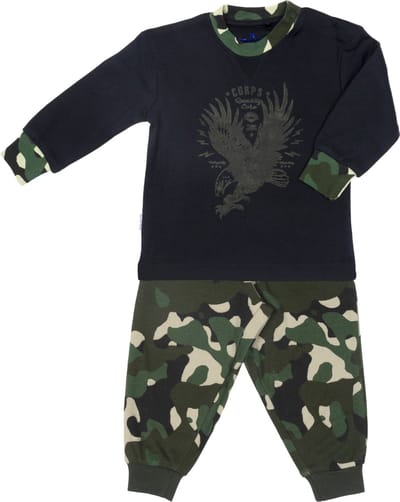Frogs and Dogs - Pyjama Adelaar - Blauw / Groen - Maat 74 - Jongens