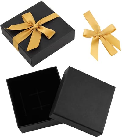 Allecto - Sieradendoosje - Geschenkdoos - Klein gevuld met fluweel - Zwart - voor Ringen en Halskettingen - Perfect voor Geschenken en Display
