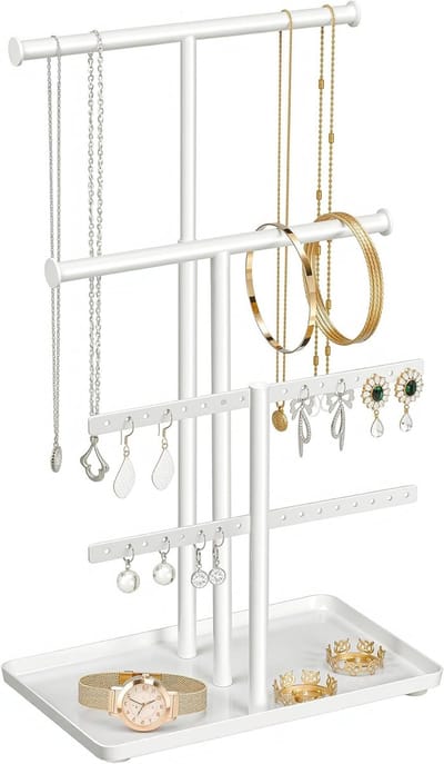 Sieradenhouder en Organizer voor Kettingen: Stijlvolle Metalen Boomstand voor Armbanden, Hangers en Oorbellen Opslag