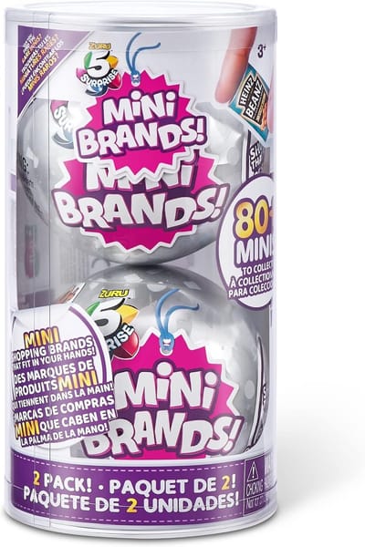 Verrassingscapsules met Echte Miniatuurmerken - 5 Surprise Mini Brands Serie 1 - Verzamelspeelgoed (2 Stuks)