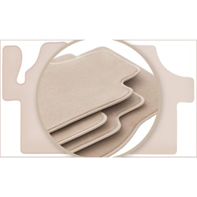 PREMIUM beige vloermatten voor: Mercedes Viano W639 bestelbus 2003-2014