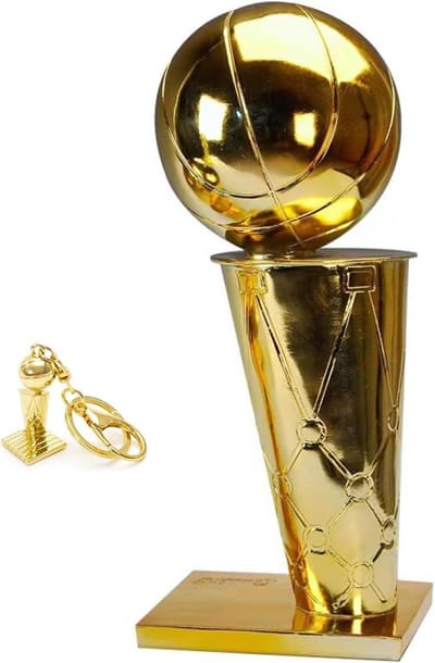 Basketbal Kampioens Trofee - Beker Model Sport Prijs - Sport Prestaties Vieren - Gouden Overlay - 60 cm - Goud