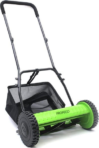Profeco Handmaaier 30 cm - Handgrasmaaier met 4 Geharde Stalen Messen en 18 liter Opvangbak