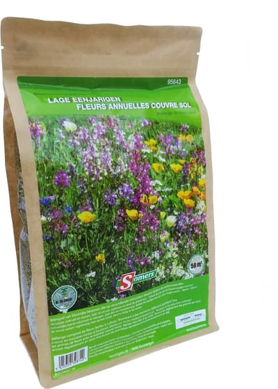 Lage éénjarige bloemen 50m - Lage éénjarige bloemen 50m²