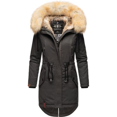 Navahoo Dames Winterjas Bombi – Premium Collectie met Afneembare Bontkraag