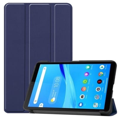 EtuiTab Lenovo Tab M7 Serie - Tablethoes - Donkerblauw - Magnetische Sluiting - Functie als Standaard