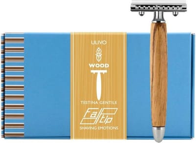 Fatip -Safety Razor - Olijfhout Gesloten Kam