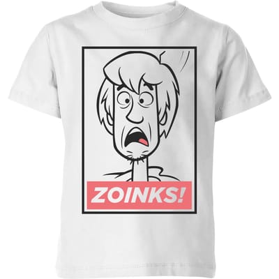 Scooby Doo Zoinks! Kids' T-Shirt - White - 98/104 (3-4 jaar)