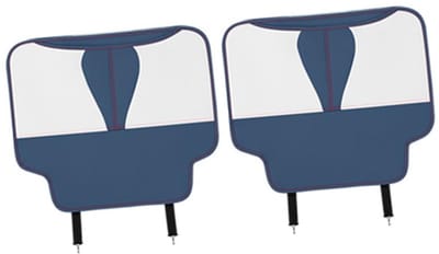 Dailygoody - Auto Anti-kick Mat - Achterbank Protector - Blauwe PU Lederen Voetmat - Bescherming voor Passagiers - Geschikt voor B/Y*D Atto 3 Yuan Plu