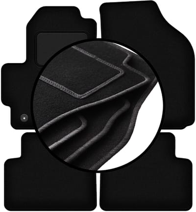 Complete set veloursmatten voor: Chevrolet Matiz hatchback (2004-2009)
