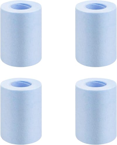 Multi-layer katoenfilters voor waterzuivering - 4 stuks, 5.3 cm lang, ideaal voor hard water en vuilfiltering